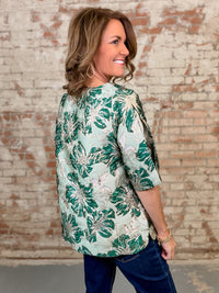 Party Metallic Jacquard Top