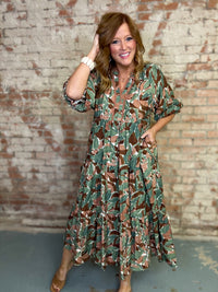 Sabrina Boho Midi Dress