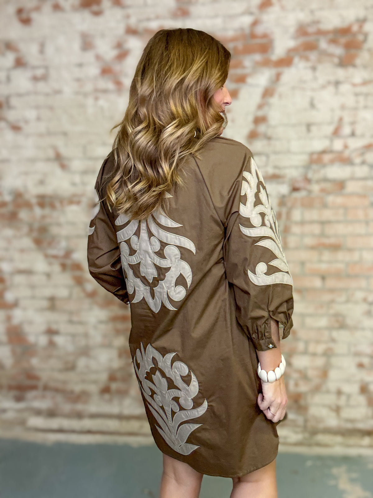 Mabeline Applique Shift Dress