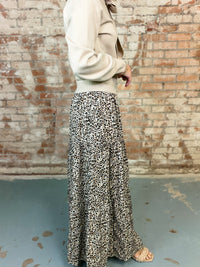 Windel Leopard Tiered Skirt