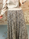 Windel Leopard Tiered Skirt