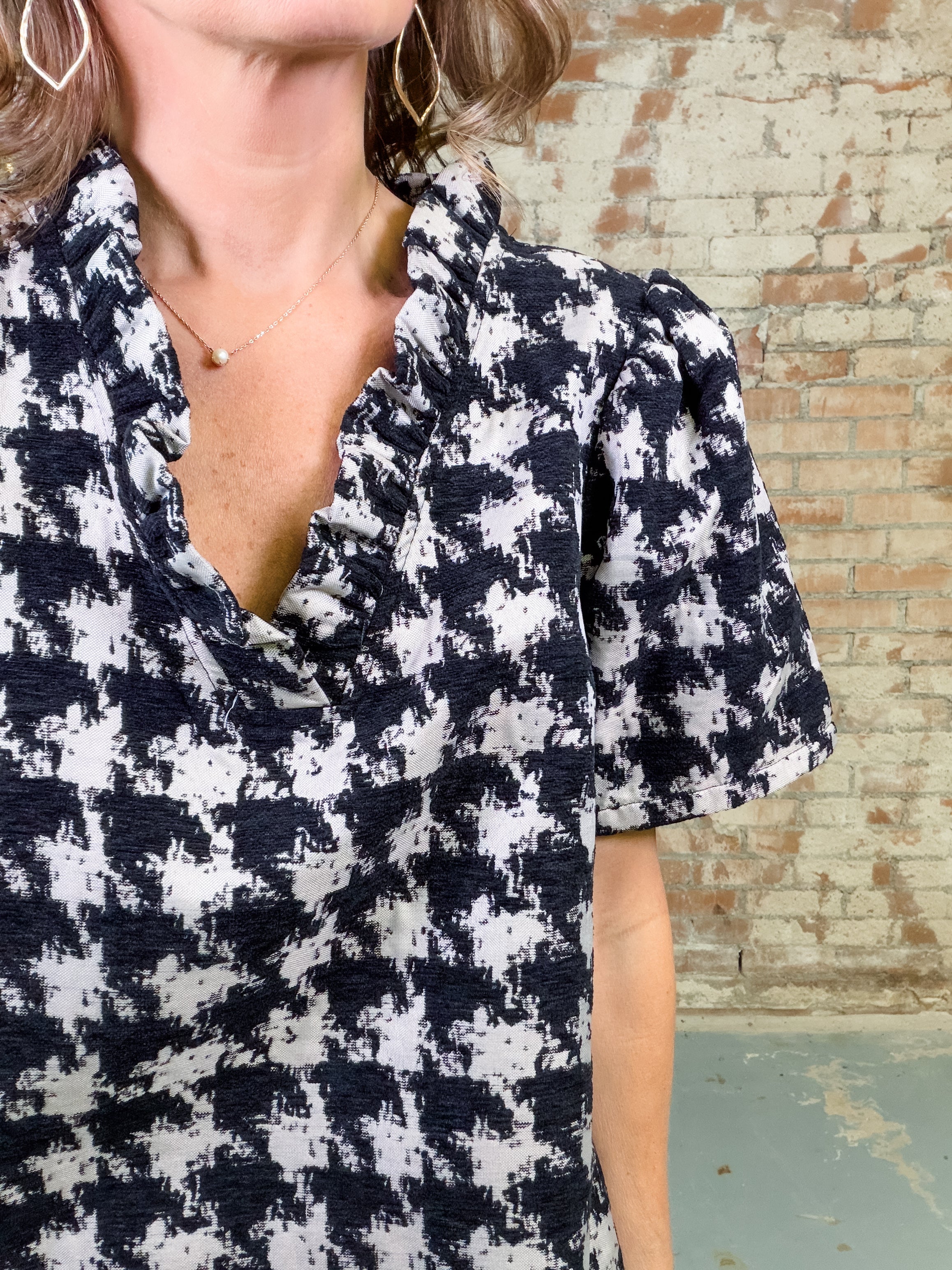 Remy Houndstooth Dress