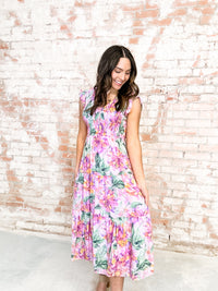 Melina Floral Smocked Dress