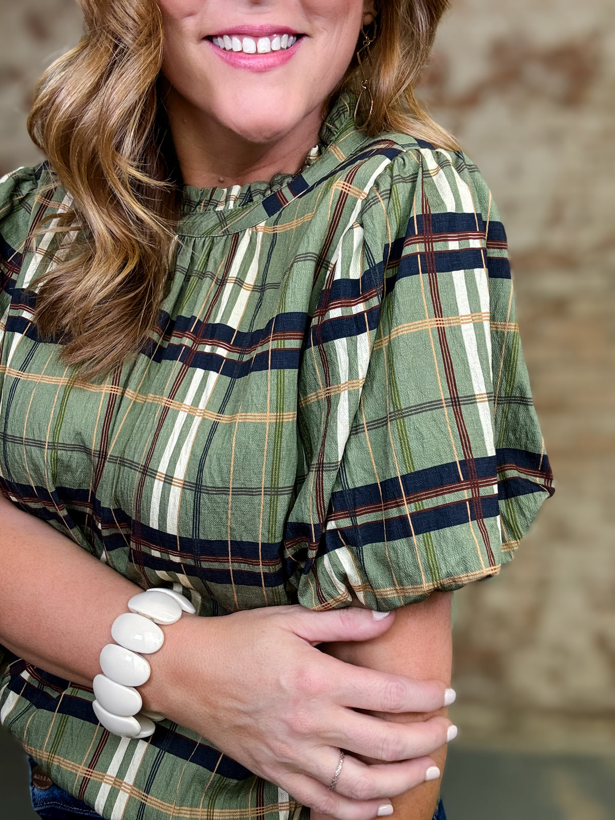 THML Kohen Plaid Top