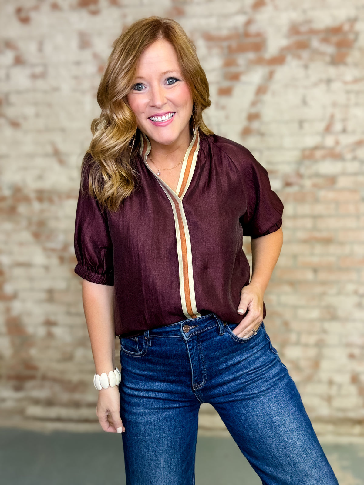 THML Brantley Shimmer Top