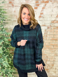 Carla Green Plaid Sweater