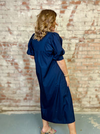 Lysandra Solid Midi Dress