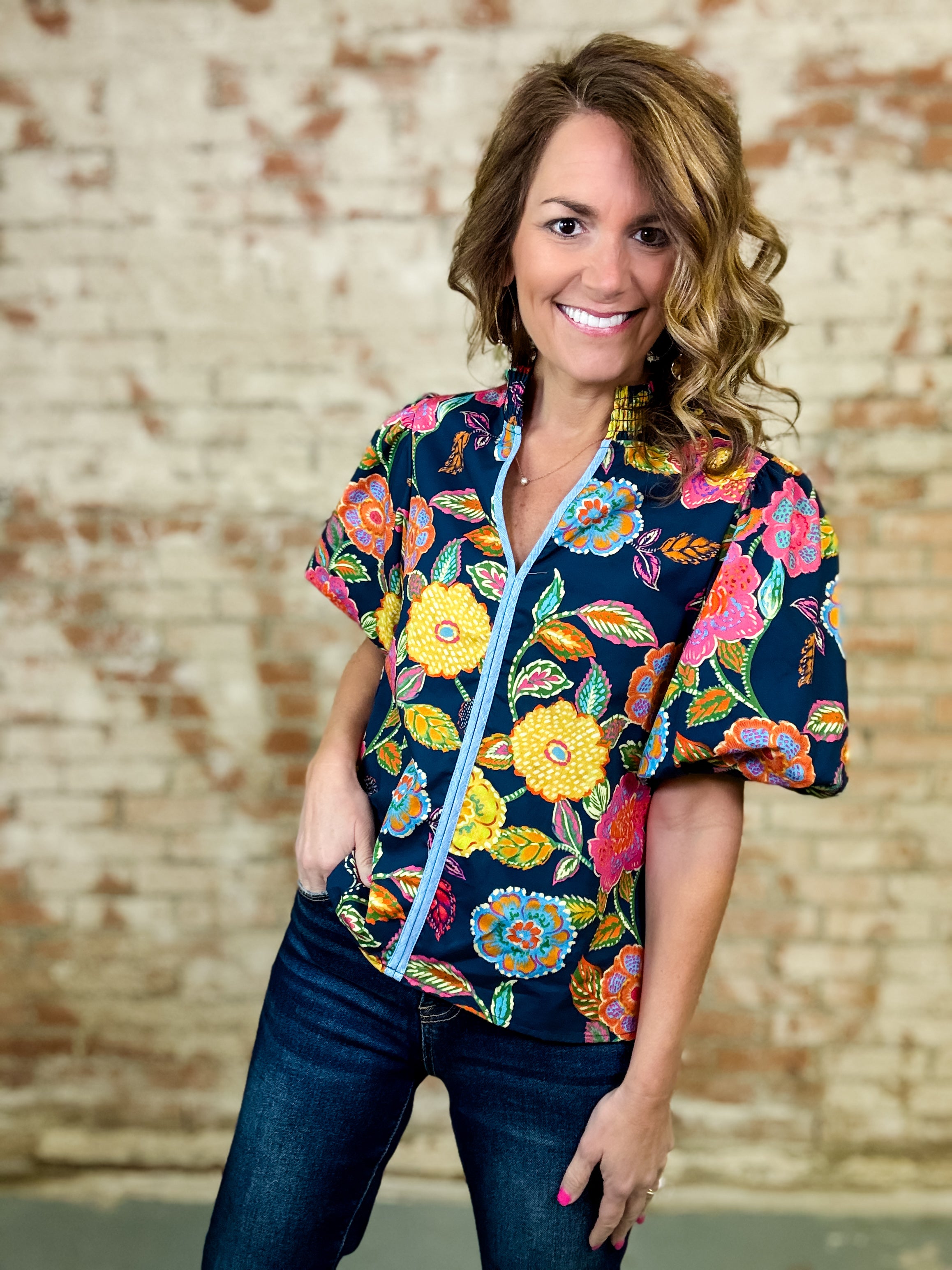 THML Montgomery Floral Top