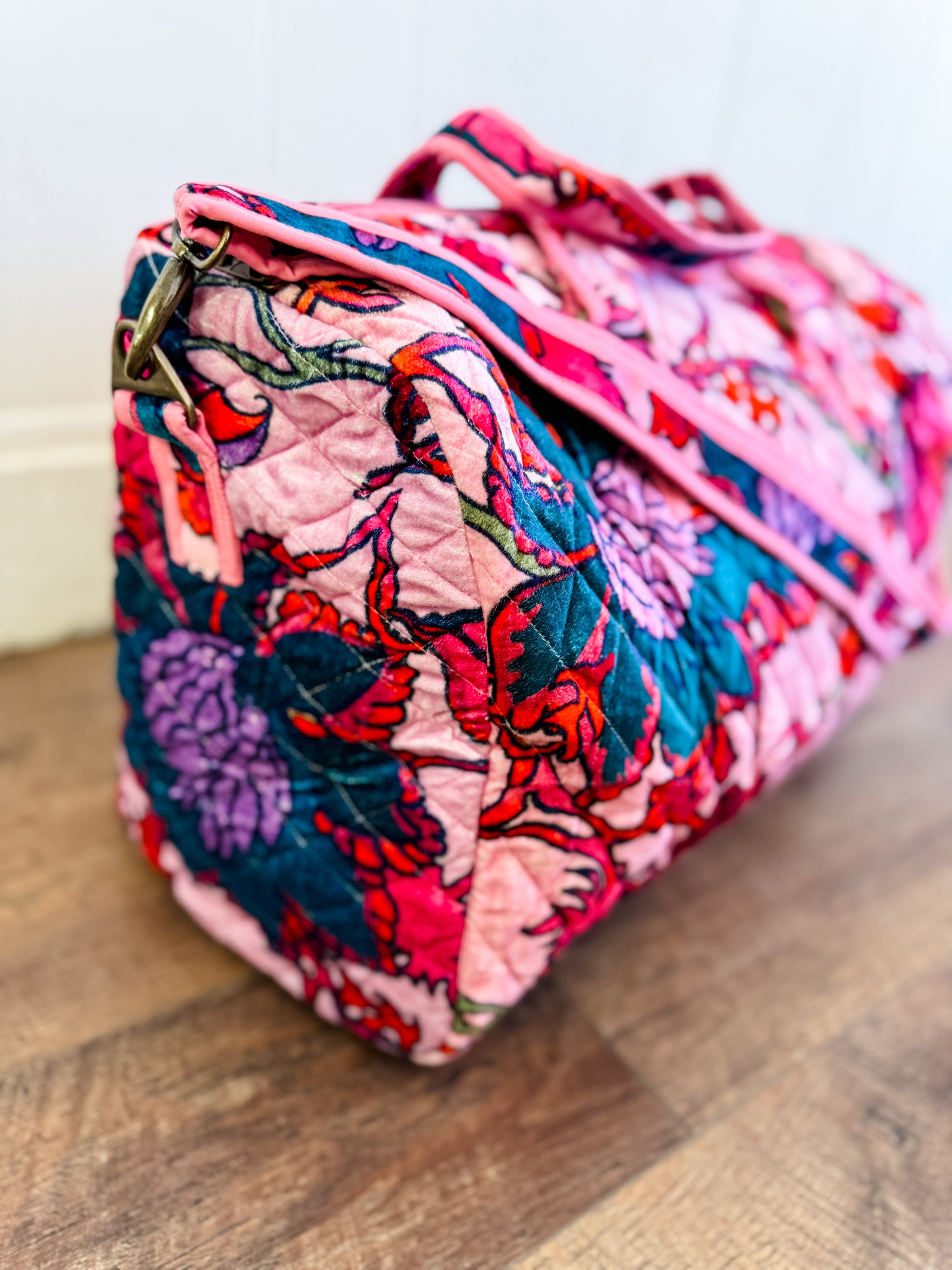 Nyla Multicolored Floral Duffel