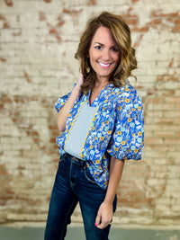 Ambrose Floral Stripe Top