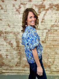 Ambrose Floral Stripe Top