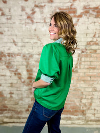 Angelica Stripe Contrast Top