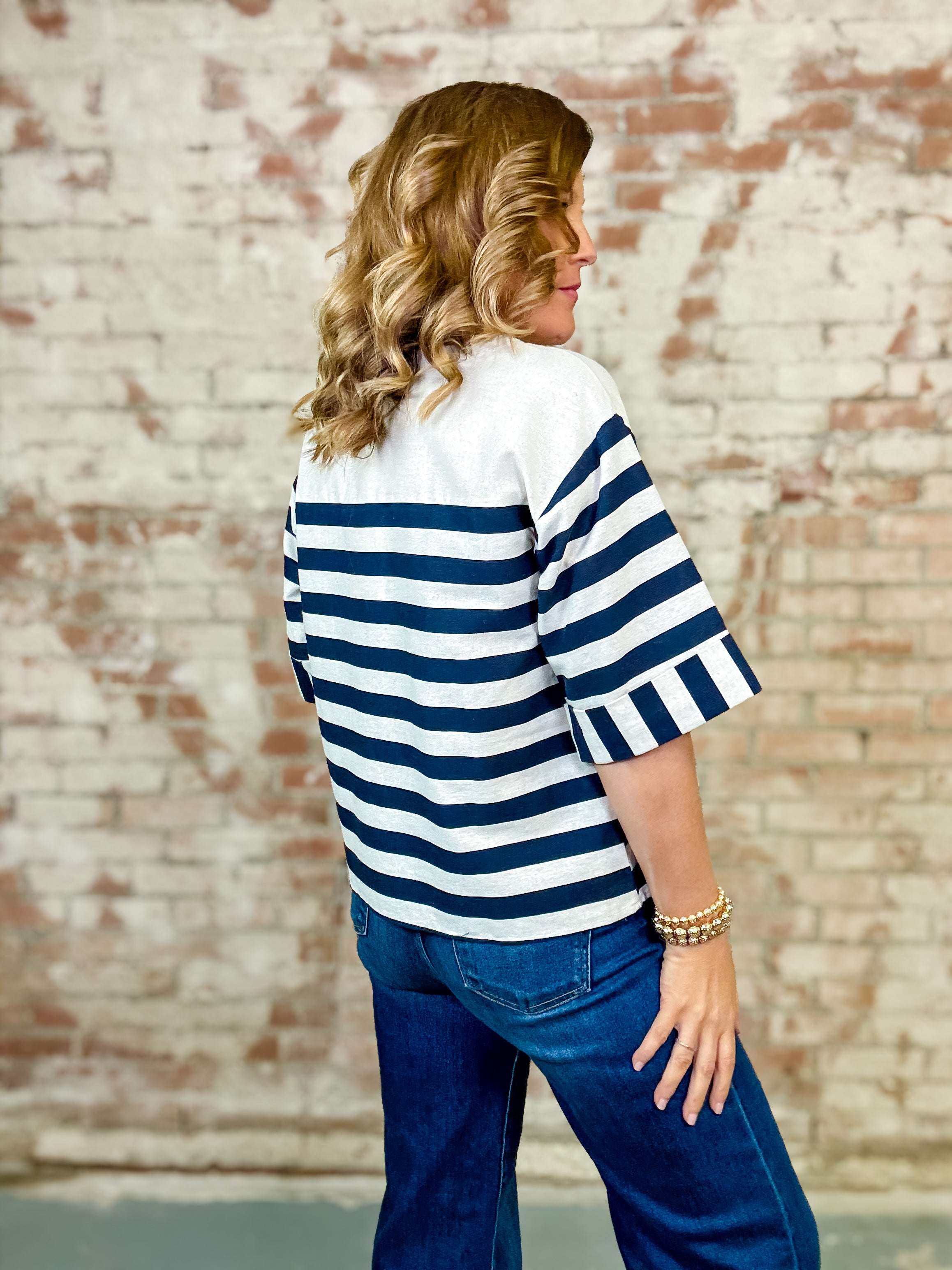 Jazzlyn Striped Top
