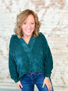 Dolly Chenille V-Neck Pullover