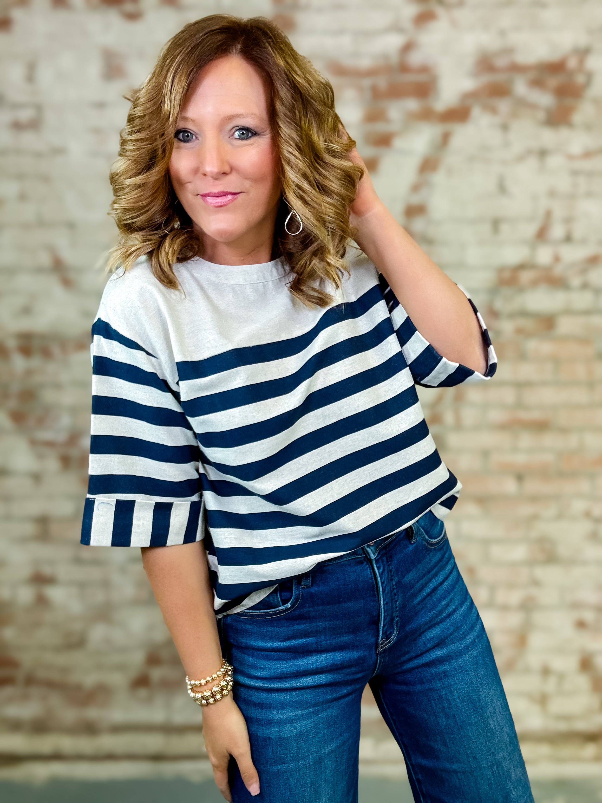 Jazzlyn Striped Top