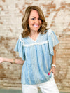 Kellie Lace Trim Top
