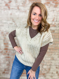 Gilded Sweater Vest Top