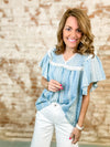 Kellie Lace Trim Top