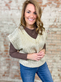 Gilded Sweater Vest Top