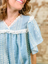 Kellie Lace Trim Top