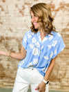 THML Janie Pintuck Detail Top