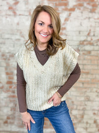 Gilded Sweater Vest Top