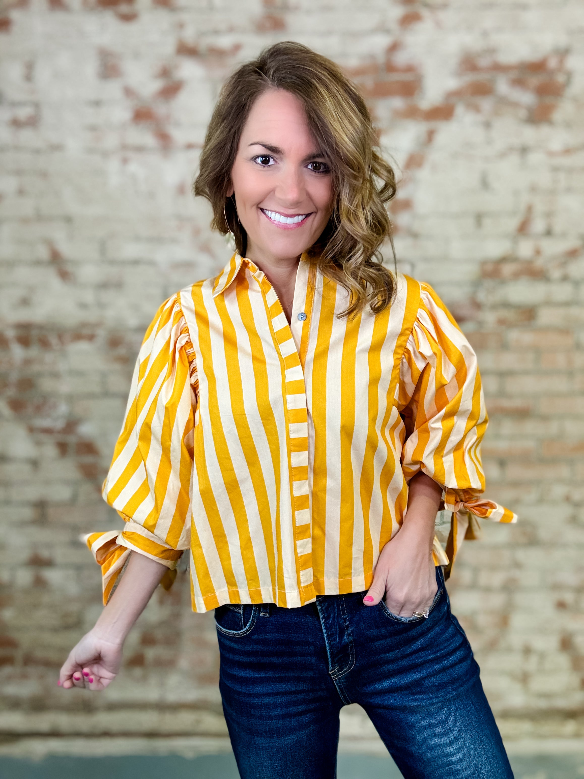 Luz Striped Top