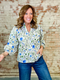 Agatha Smocked Yoke Top
