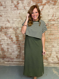 Cristina Stripe Top Dress