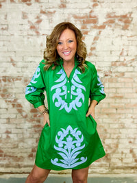 Kassidy Floral Applique Dress