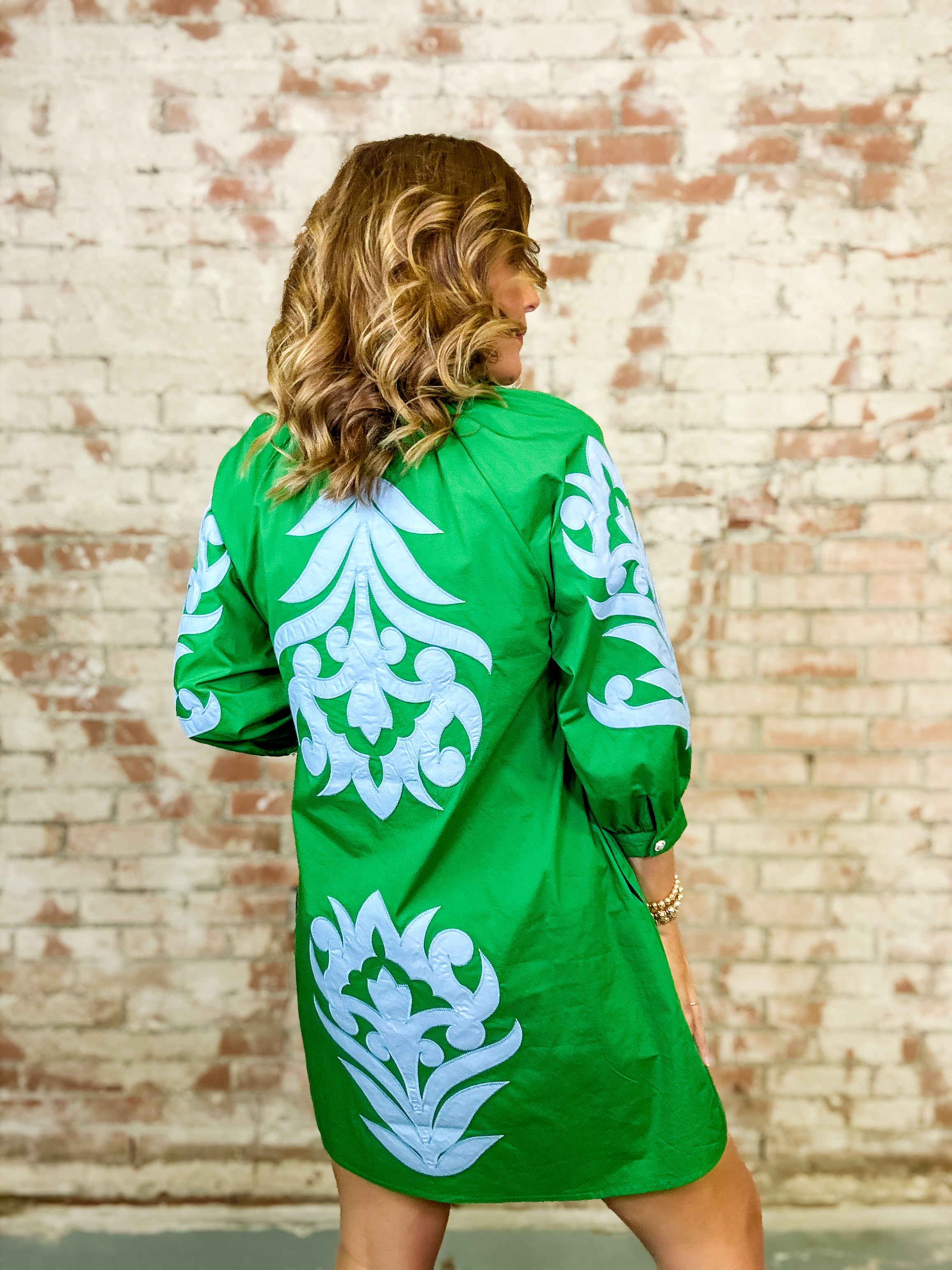 Kassidy Floral Applique Dress