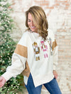 Blitzen Sequin Nutcracker Sweatshirt