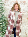 Bradleigh Soft Plaid Button Down Coat