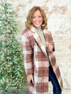 Bradleigh Soft Plaid Button Down Coat