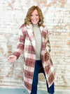 Bradleigh Soft Plaid Button Down Coat - FINAL SALE