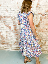 Mallory Floral Print Tiered Dress