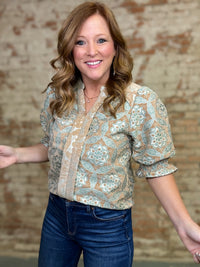 Verna Jacquard Top