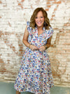 Mallory Floral Print Tiered Dress