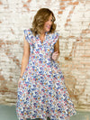 Mallory Floral Print Tiered Dress
