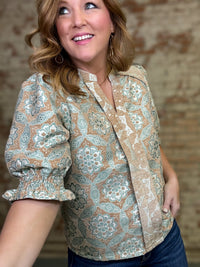 Verna Jacquard Top