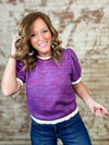 Blanc Ribbed Knit Top