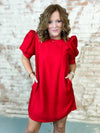 Kimbrell Red Textured Dress
