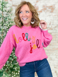 Holly Jolly Pink Sweater