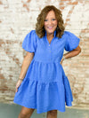 Suzie Blue Seersucker Dress