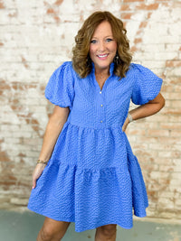 Suzie Blue Seersucker Dress