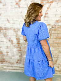 Suzie Blue Seersucker Dress