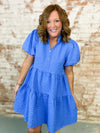 Suzie Blue Seersucker Dress
