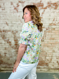 Romina Embroidered Trim Top