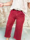 Heath Tummy Control High Rise Crop Wide Leg Jeans