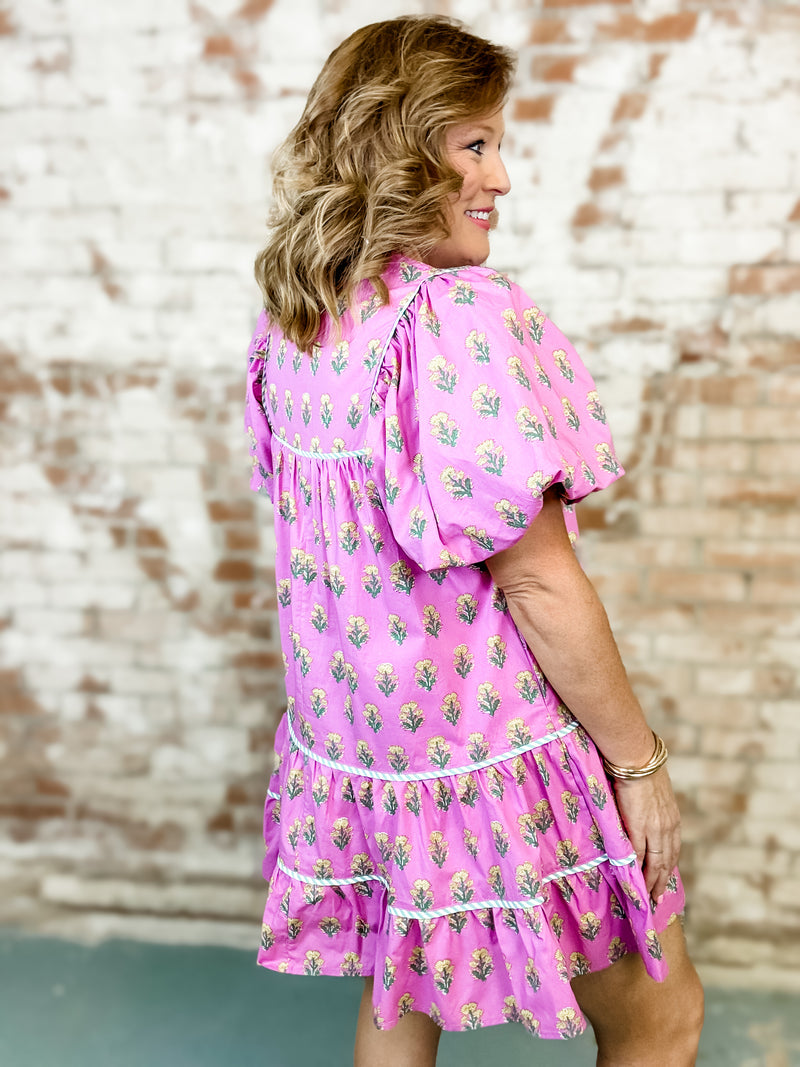 Donna Floral Tiered Dress